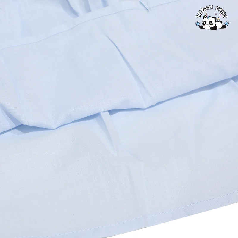 LEZONKIDS - Vestido de Menina de Manga Curta de Verão Personalizável com Design de Smocking e Lantejoulas